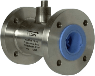 Hoffer Turbine Flowmeter, Teflon Series